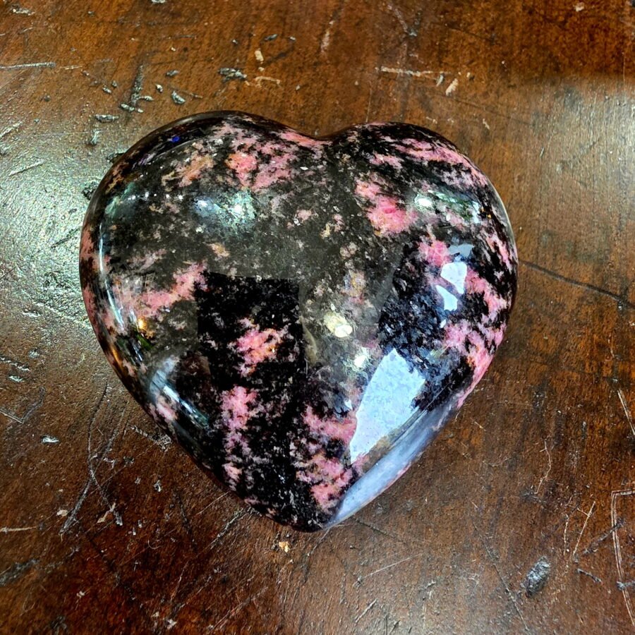 3.5" Rhodonite Heart